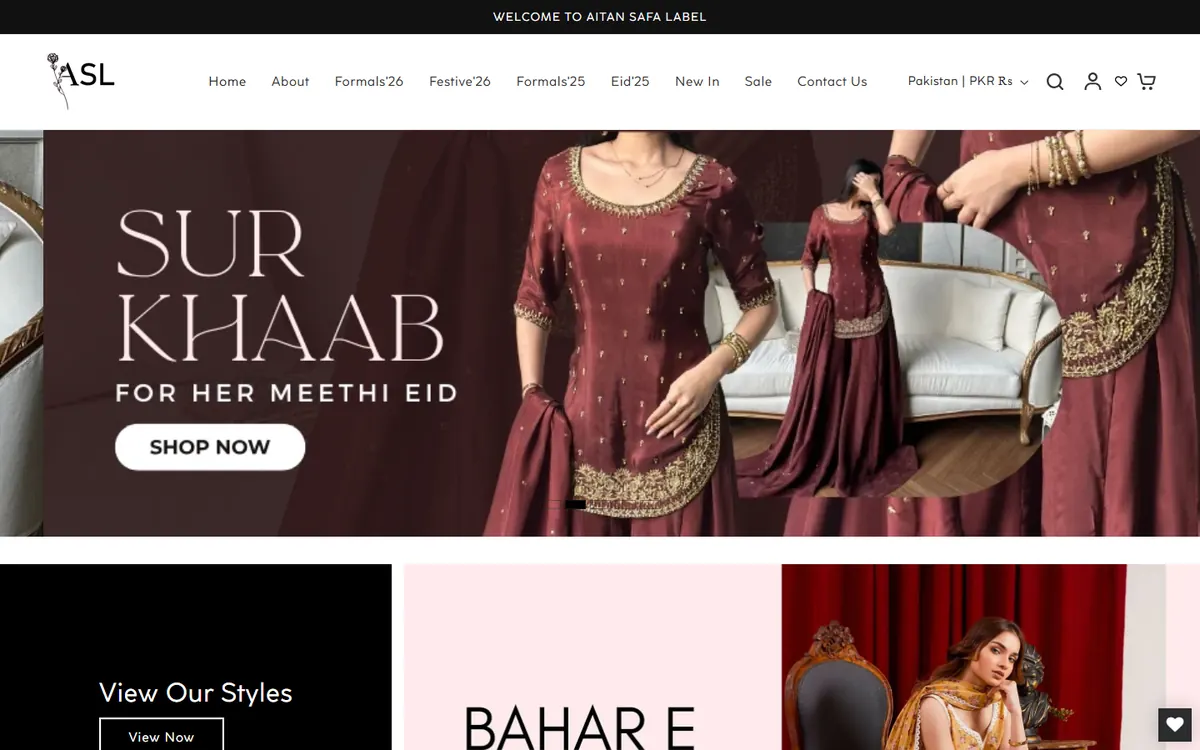 Aitan Safa Label homepage