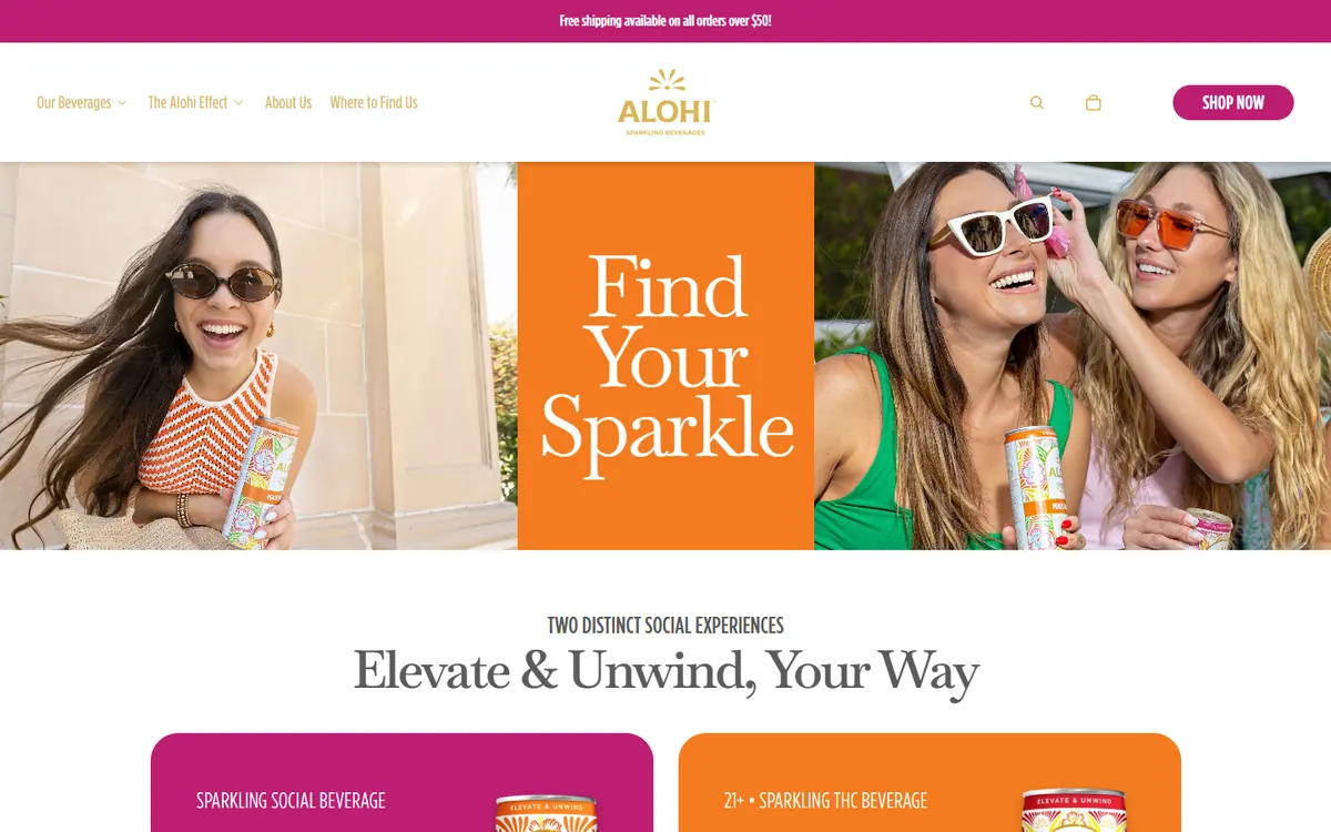 Alohi homepage