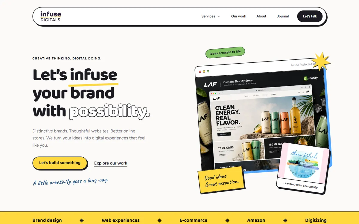 Infuse Digitals homepage