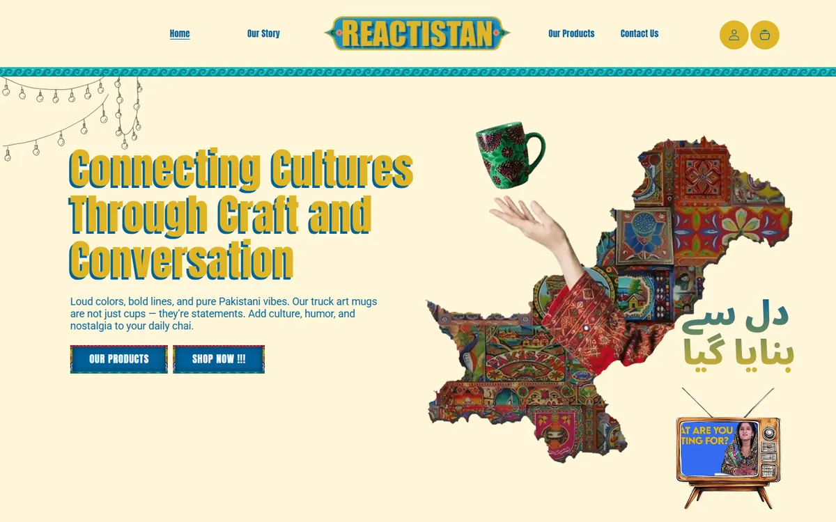 Reactistan homepage